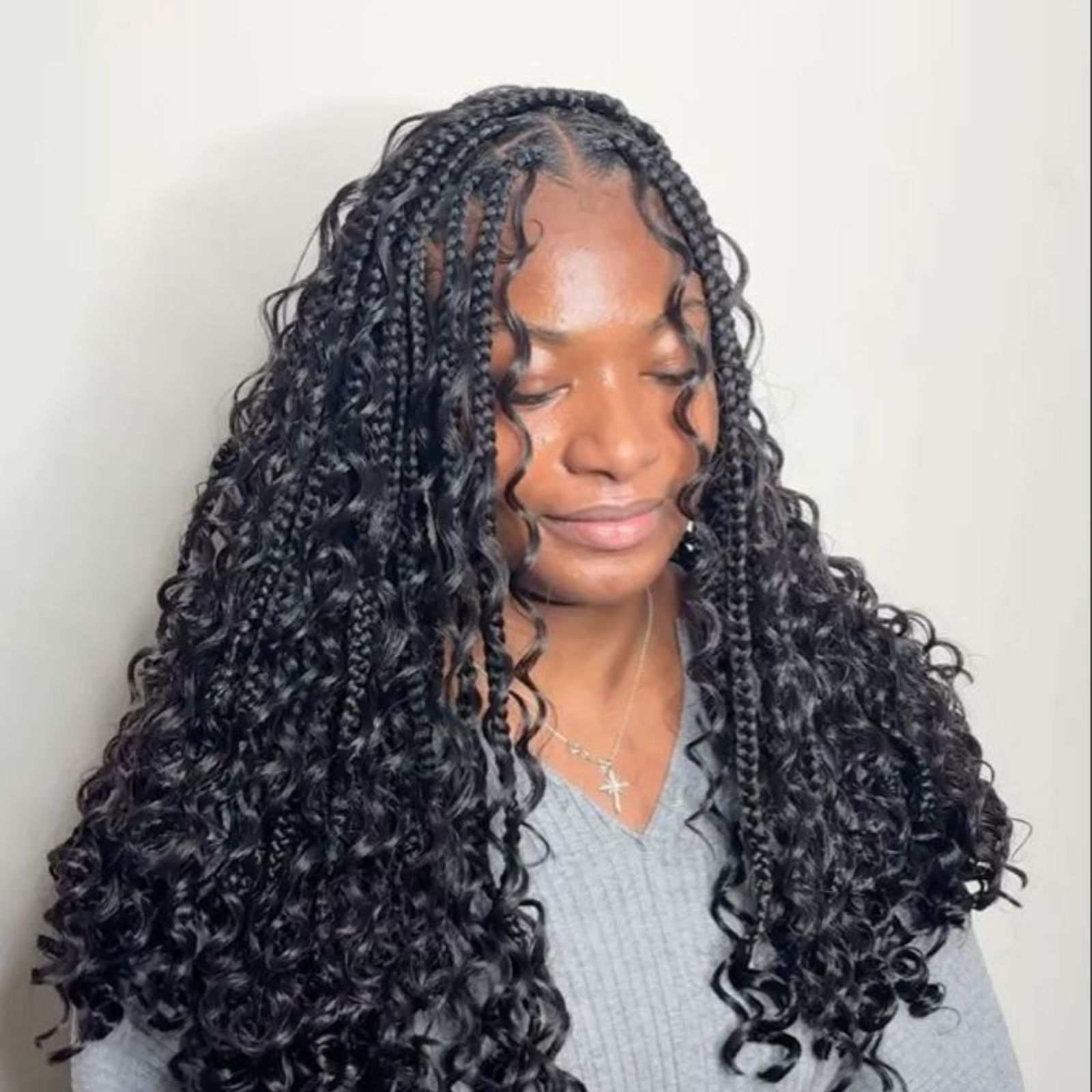 Braids and Curls Combination Braids and Curls Combination β Winter Hair Colors for Black Women