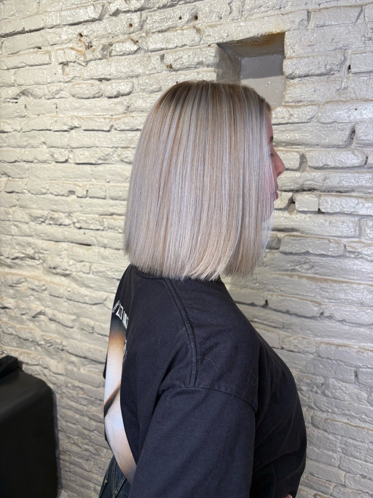 Icy Blonde With Subtle Root Melt Visual Idea — Winter Hair Colors for Blondes