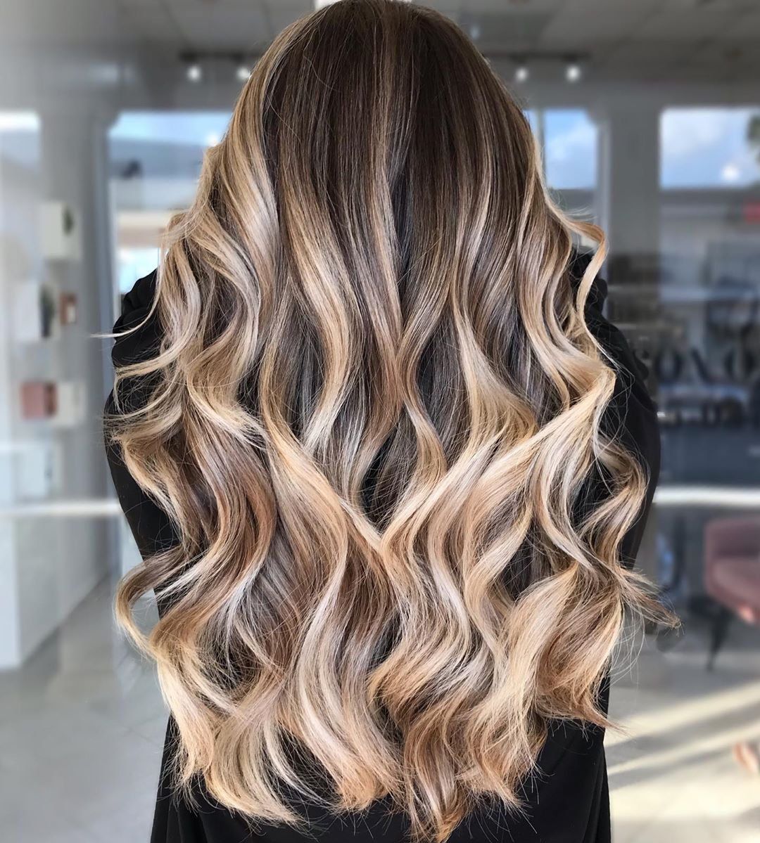 Dark Brown Base With Blonde Balayage — Lowlights for Blonde Hair