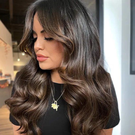 Caramel Highlights on Dark Brown Caramel Highlights on Dark Brown β Winter Highlights