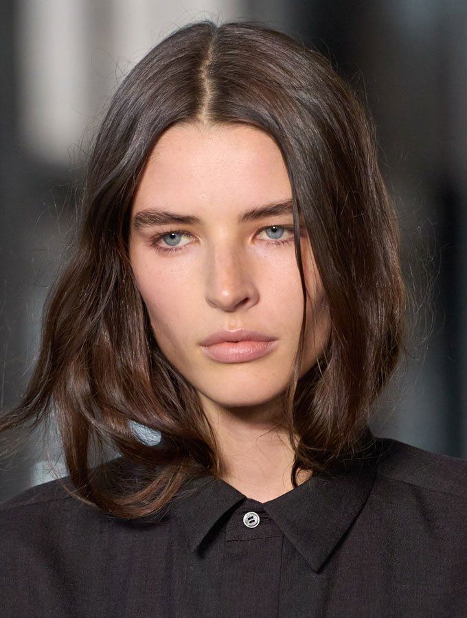 Dark Brown Solid Tone Visual Idea — Low Maintenance Winter Hair Colors