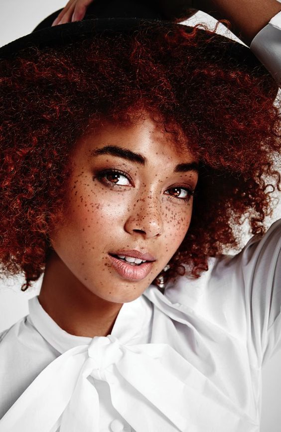 Short Afro In Auburn With Copper Short Afro In Auburn With Copper β Winter Hair Colors for Black Women
