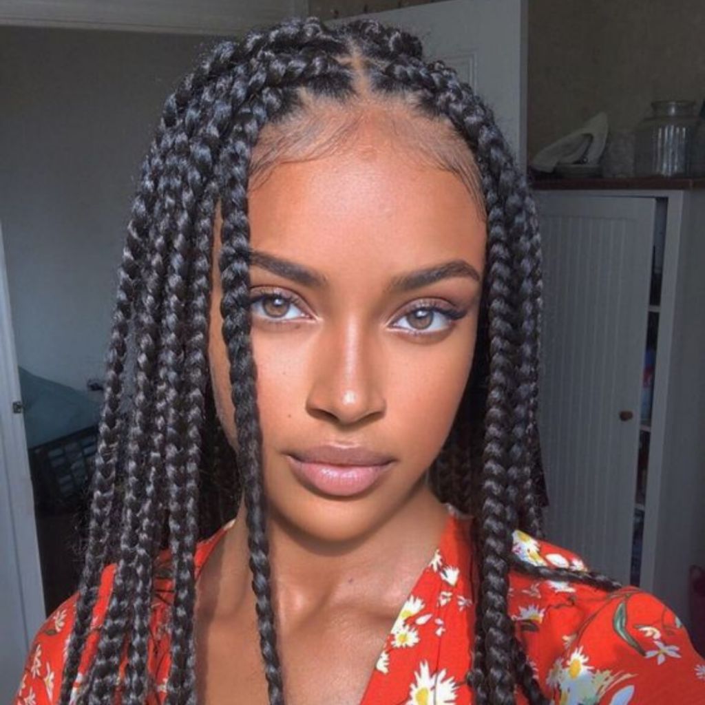 Thick Black Box Braids Thick Black Box Braids β Winter Hairstyles
