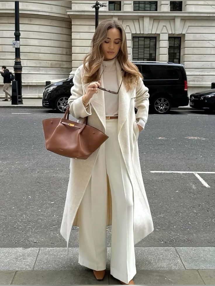 Long Camel Coat Over Loungewear Long Camel Coat Over Loungewear β Warm Winter Outfits