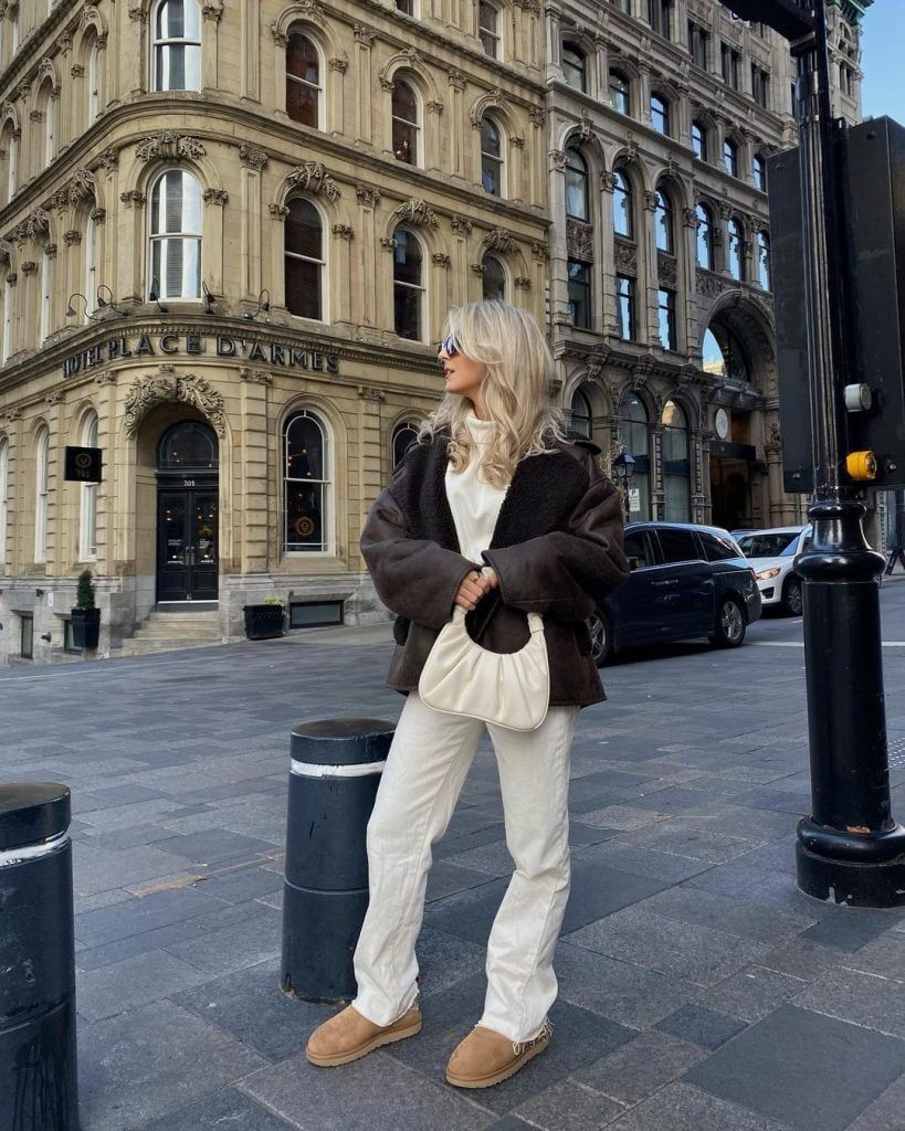 Ugg Boots with Bold Patterned Trousers — Ugg Boots Outfits