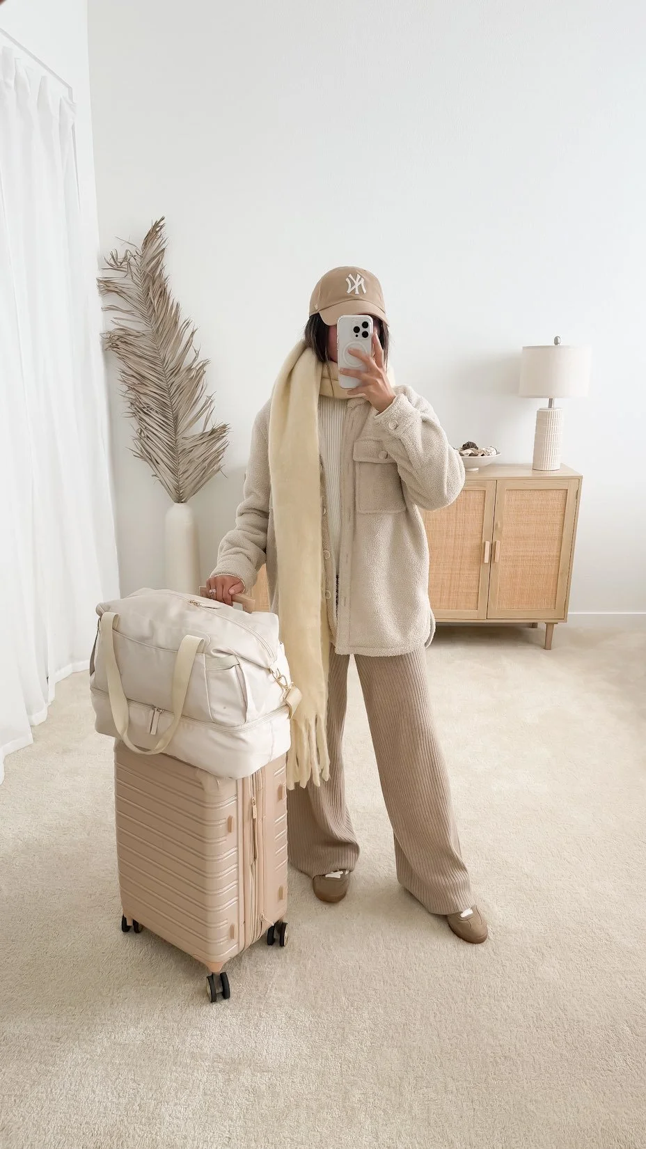 Teddy Shacket and Corduroy for Cozy Travel — Winter Travel Outfits