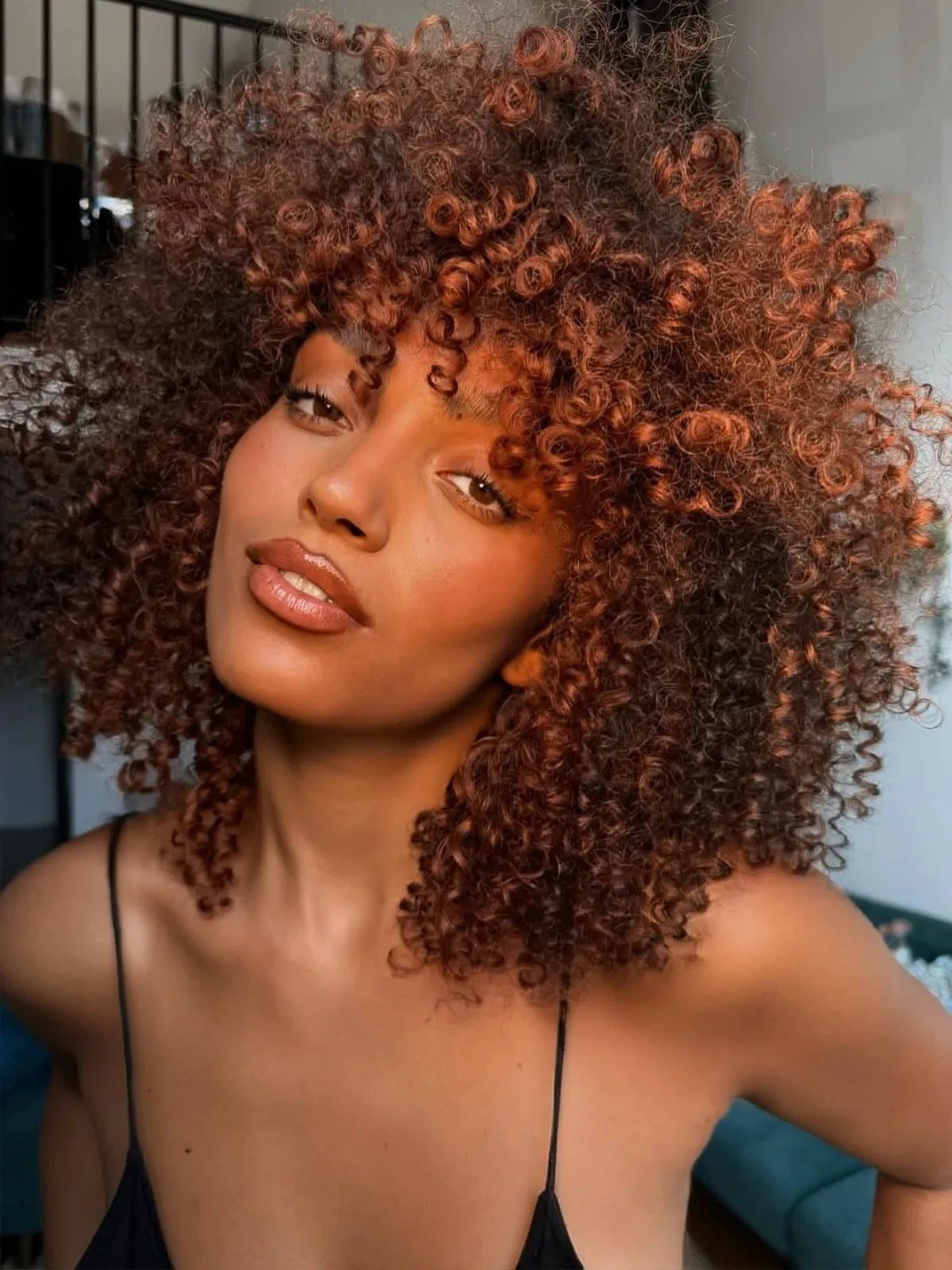 Shoulder Length Visual Idea — Cinnamon Brown Hair