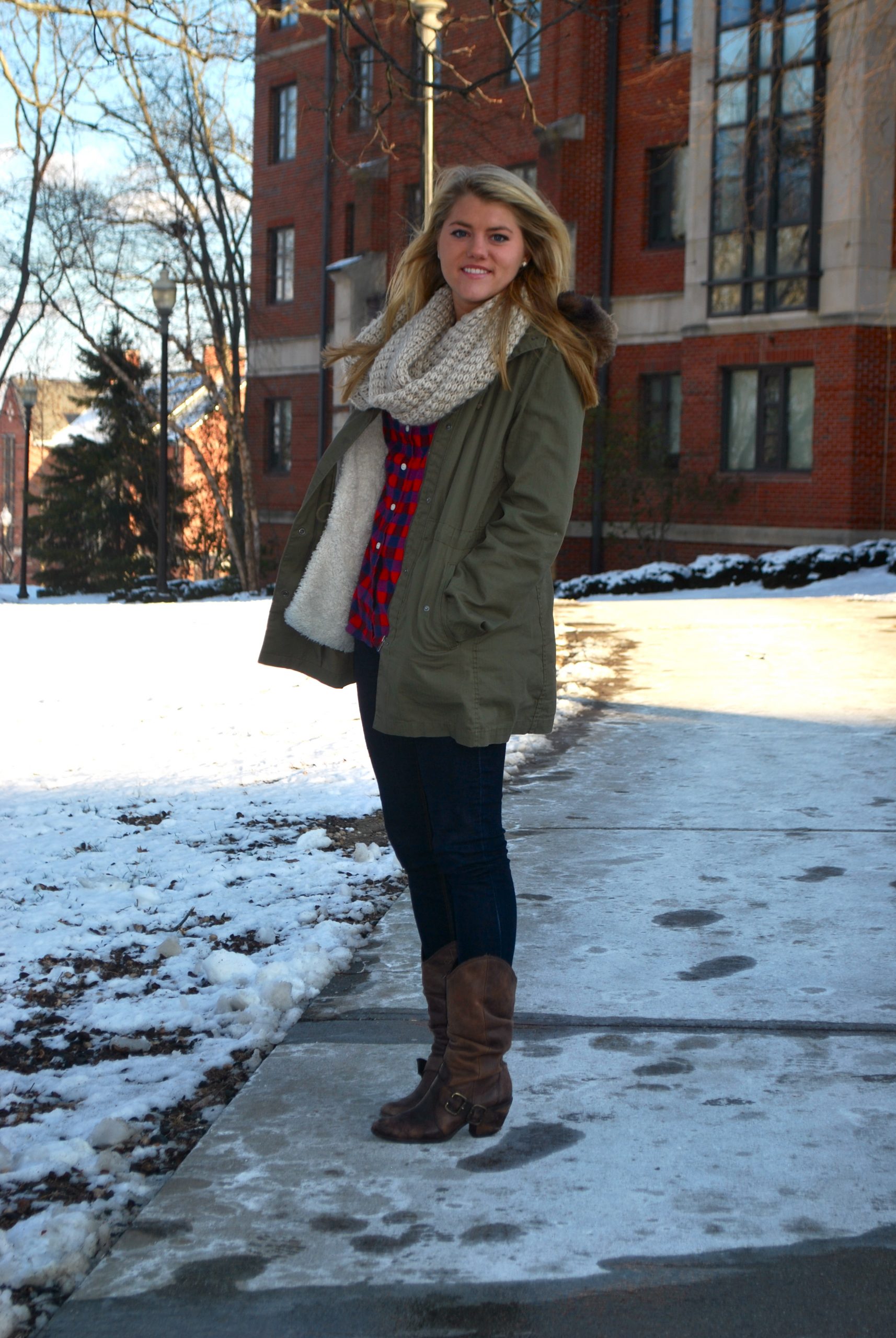 Shearling-Lined Parka for Ultimate Winter Warmth Shearling-Lined Parka for Ultimate Winter Warmth β Winter College Outfits