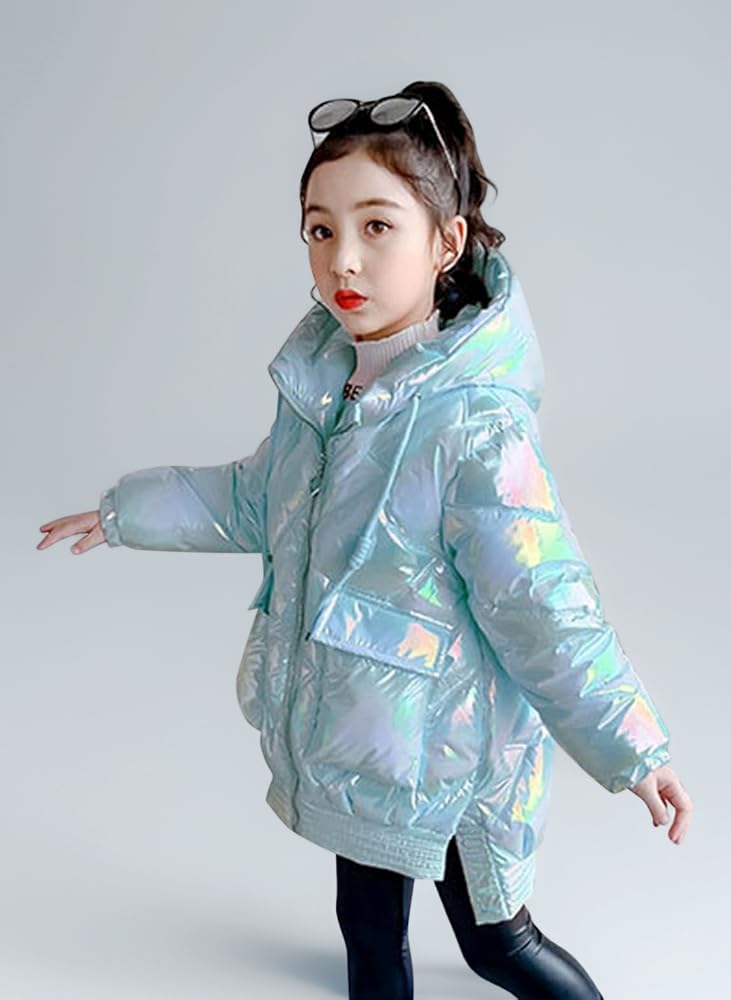 Iridescent Puffer Jacket for a Touch of Magic Iridescent Puffer Jacket for a Touch of Magic β Winter Outfits for Kids
