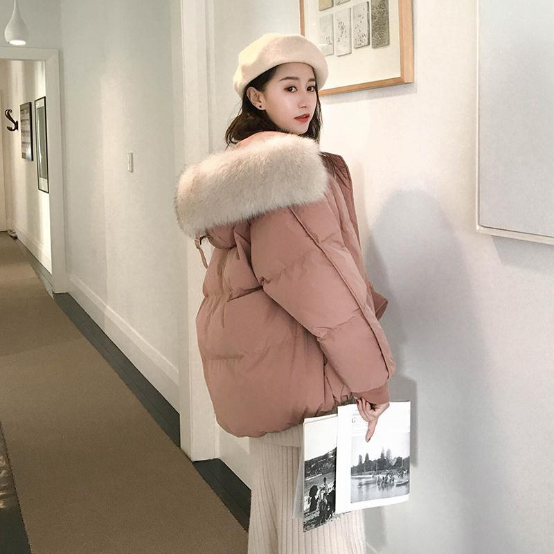 White Faux Fur Jacket with Striped Shirt — Korean Winter Outfits