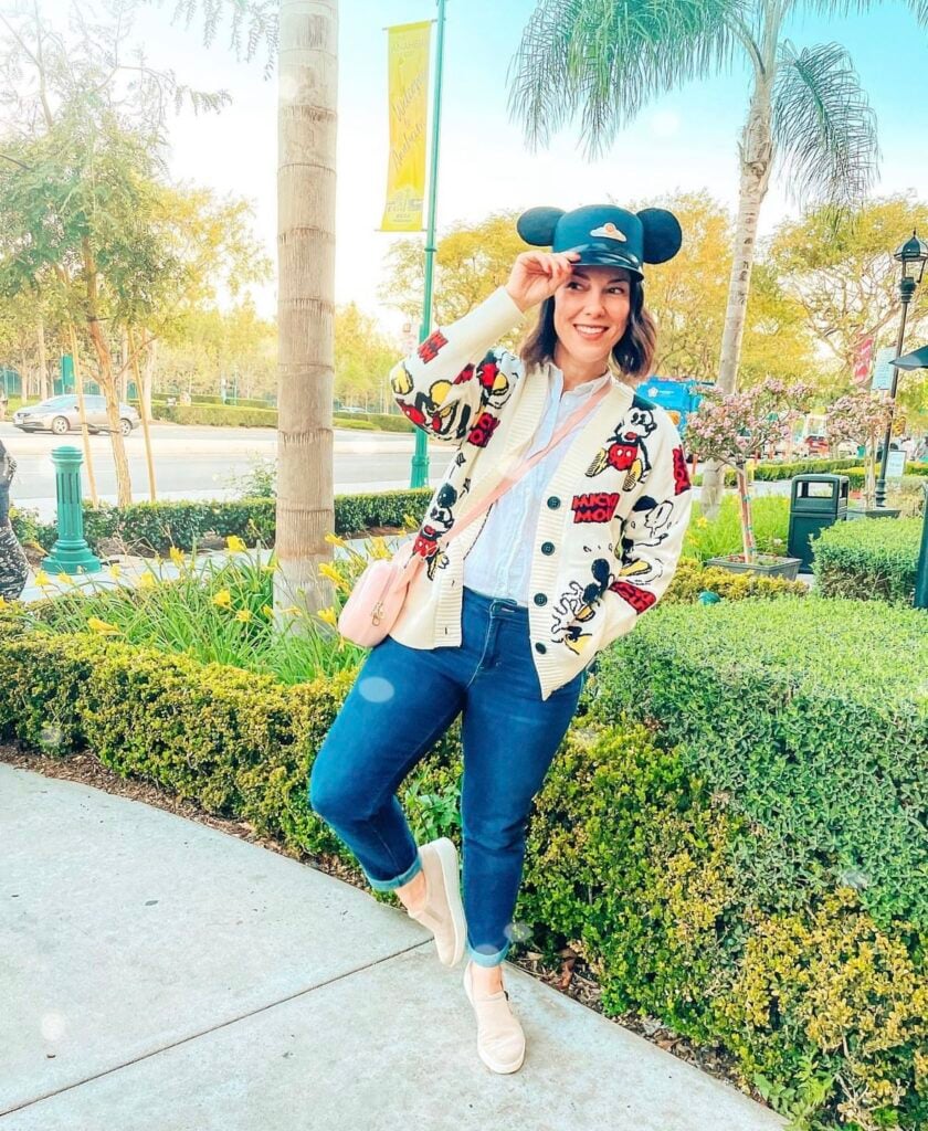 Slip-On Sneakers Outfit Idea — Disney Winter Outfits