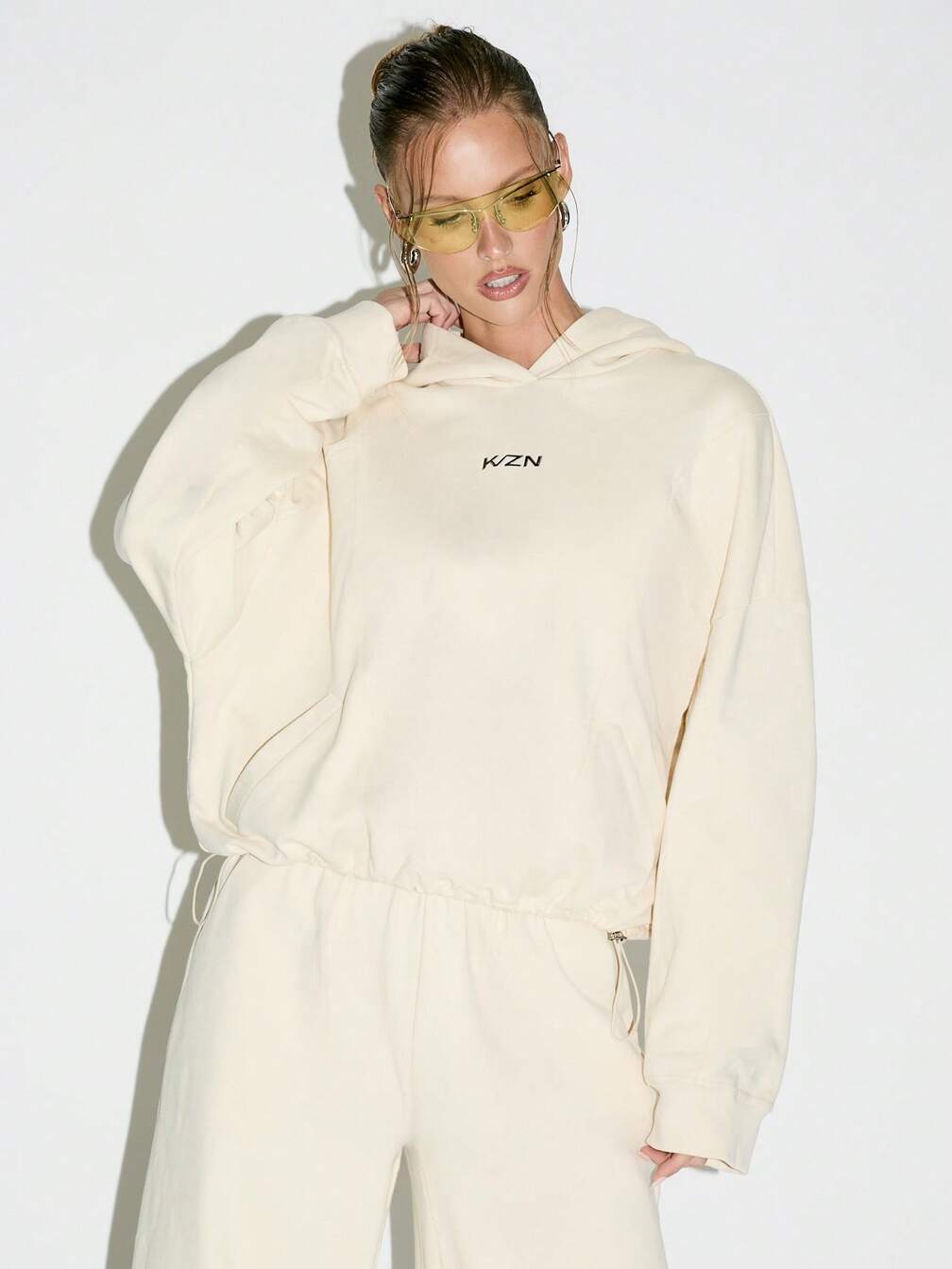 Cream Oversized Hoodie and Matching Sweatpants Set Cream Oversized Hoodie and Matching Sweatpants Set โ Hoodie Outfits