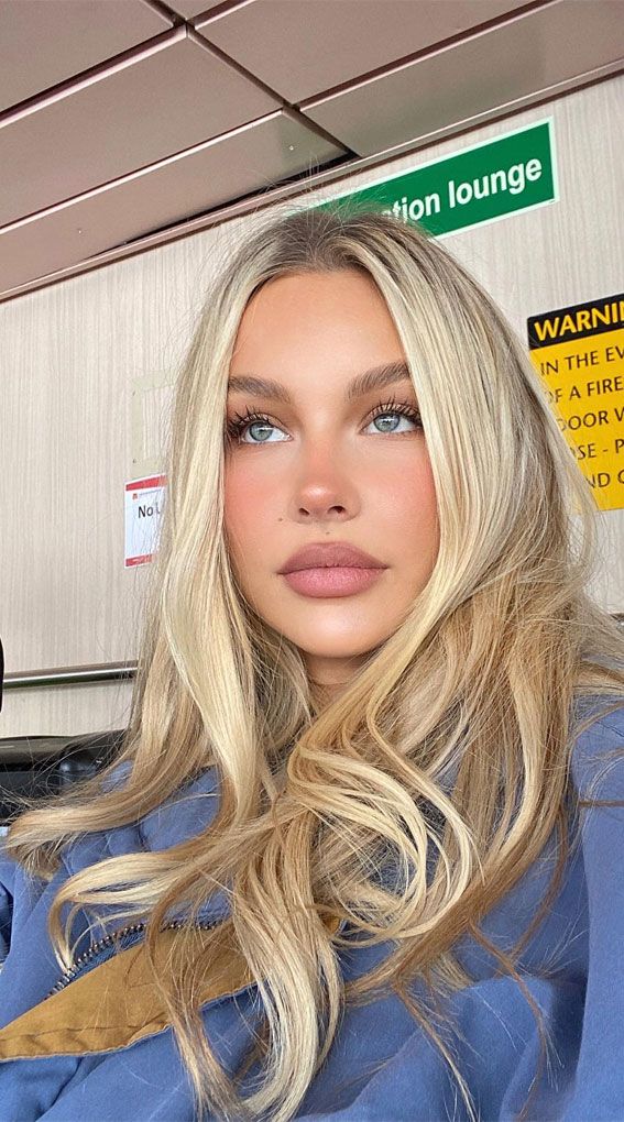Cool Ash Blonde Bob — Winter Hair Colors for Blue Eyes