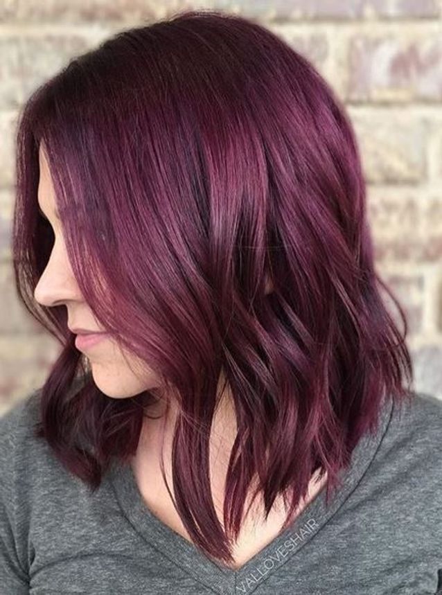 Burgundy Highlights On Fine Wavy Hair Burgundy Highlights On Fine Wavy Hair β Burgundy Hair Color