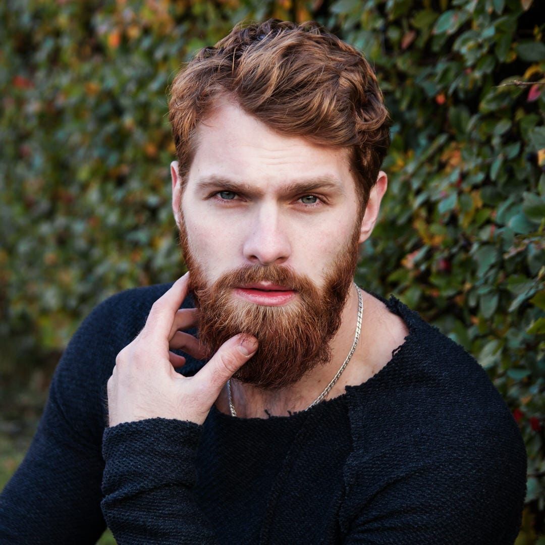 Rich Auburn Waves at Ear Length Rich Auburn Waves at Ear Length β Winter Hairstyles for Men
