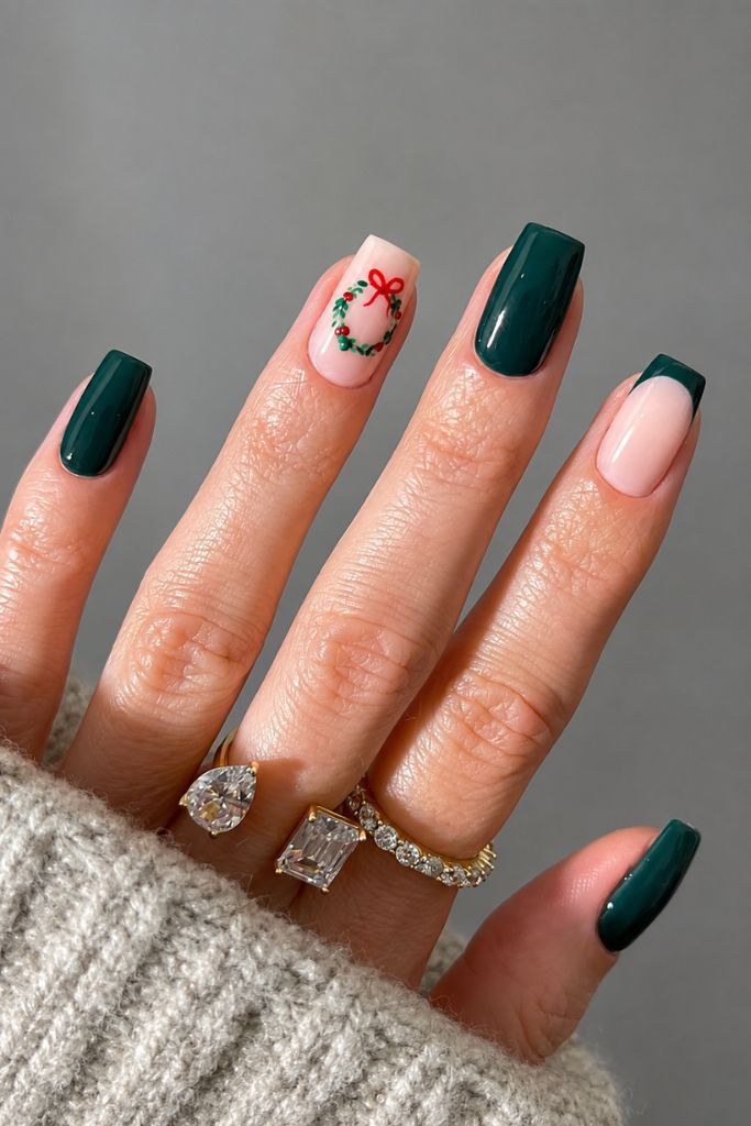 45 Green Christmas Nails For A Stylish 2026 Holiday Season - Her Nail Club