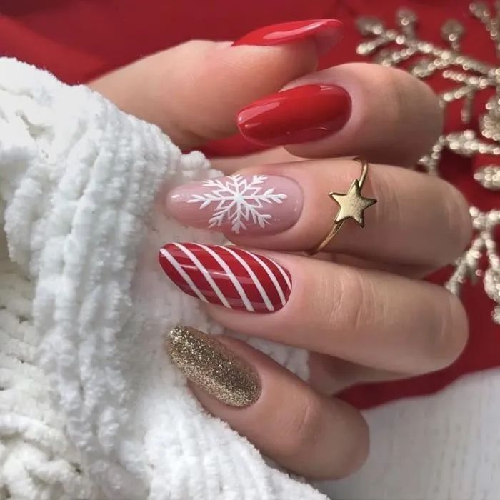 Sethexy NoΓ«l Amande Faux ongles Paillettes Flocon de neige Ongles a Coller Glossy 24Pcs Acrylique Faux Ongles Autocollants pour 187 - Cdiscount Au quotidien