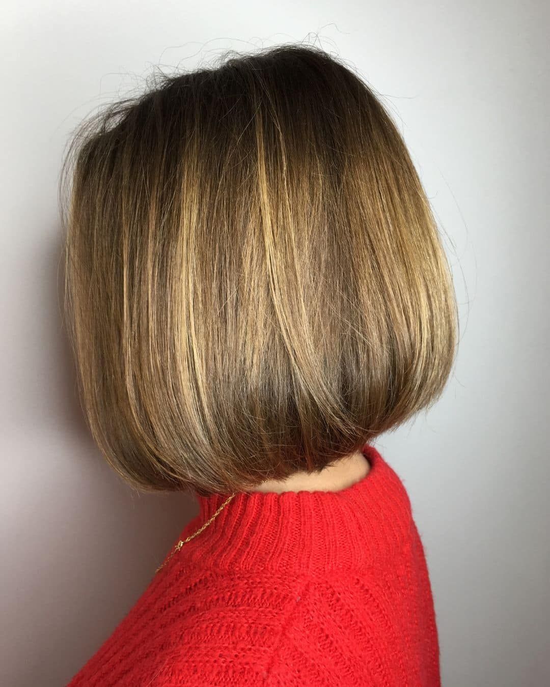 Dark Brown Chin-Length Blunt Bob — Winter Bob Haircuts