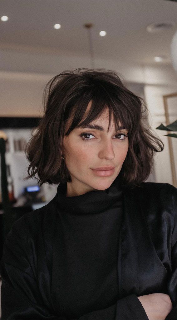 Dark Brown Visual Idea — Winter Bob Haircuts