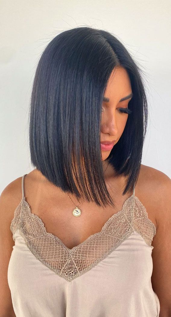 Just Below The Chin Visual Idea — Winter Bob Haircuts