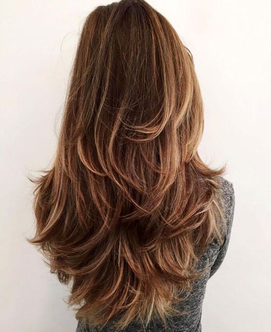 Medium Brown With Caramel Highlights Visual Idea — Easy Winter Hairstyles