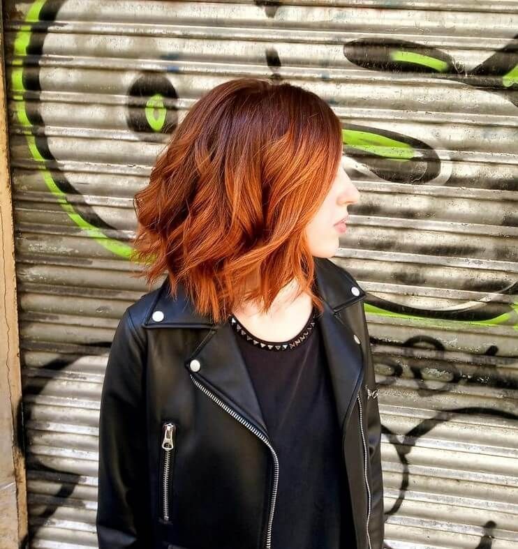 Vibrant Copper Bob With Balayage Vibrant Copper Bob With Balayage β Winter Natural Hairstyles
