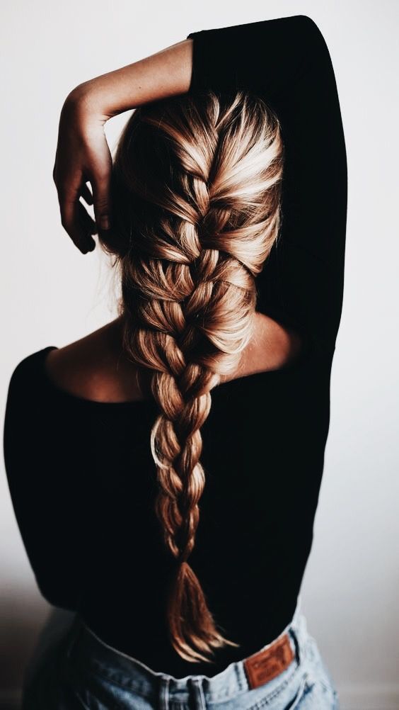 Honey Blonde Fishtail Braid — Winter Braided Hairstyles