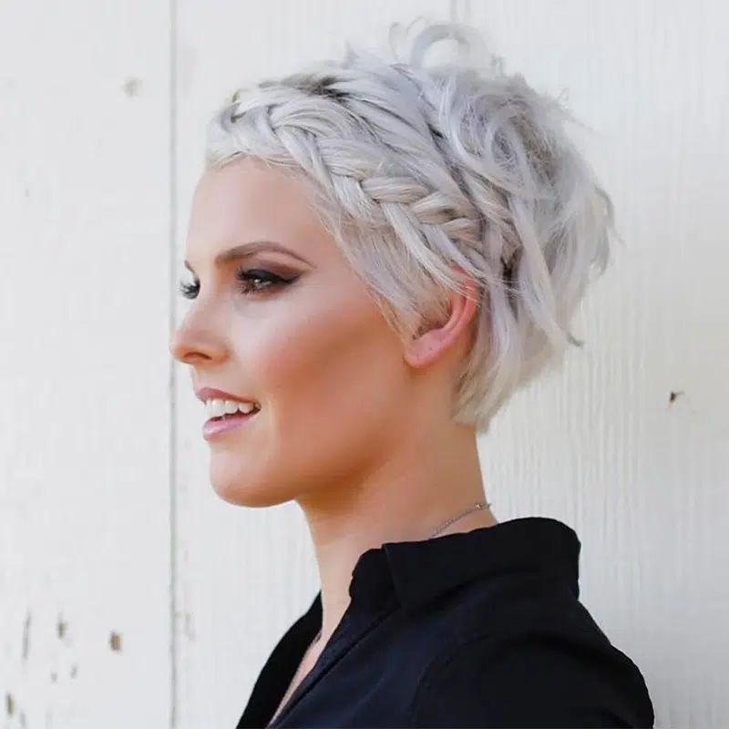 Ear Length Visual Idea — Winter Braided Hairstyles