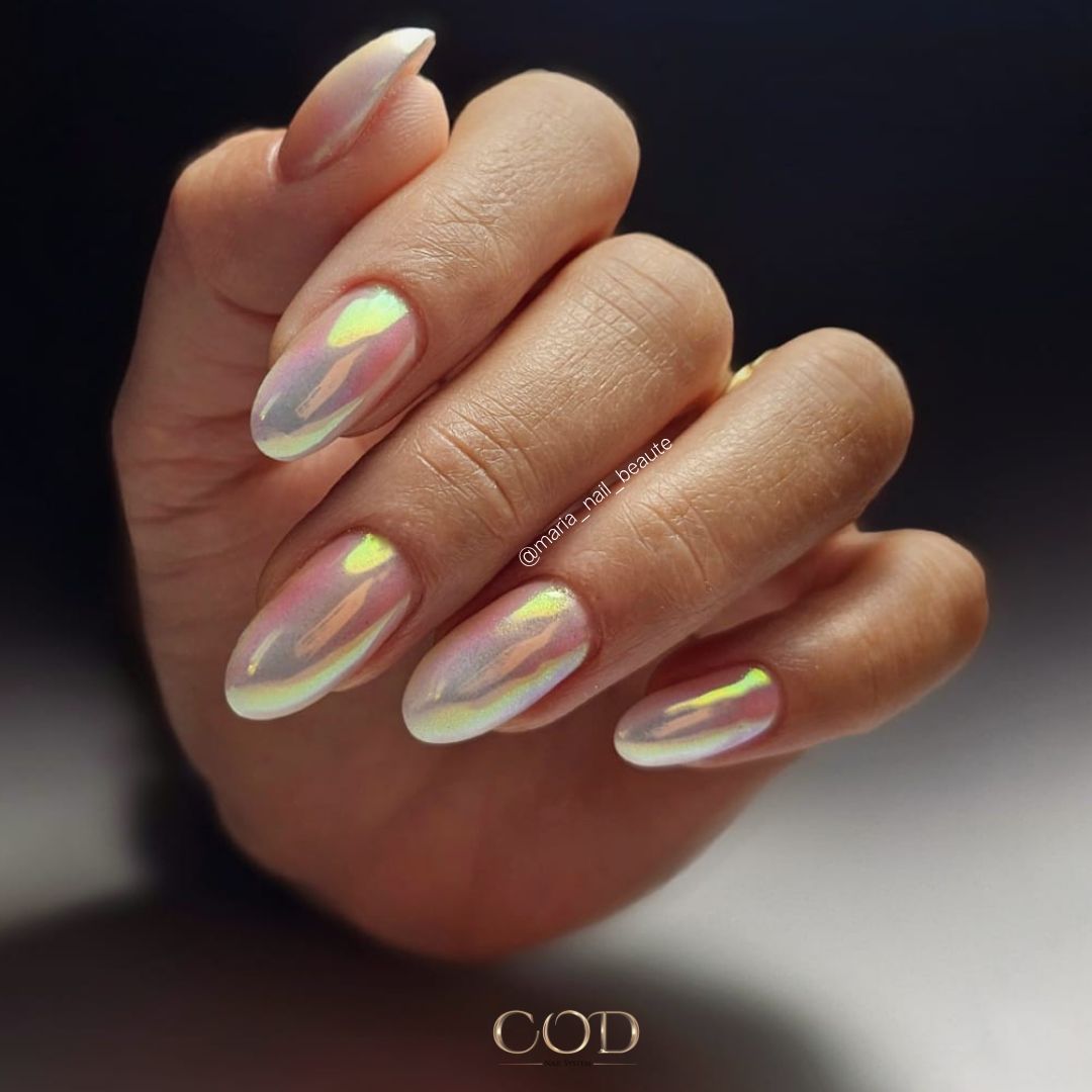 Iridescent Chrome Nails with Color Shift Iridescent Chrome Nails with Color Shift β Classy New Years Nails 2027