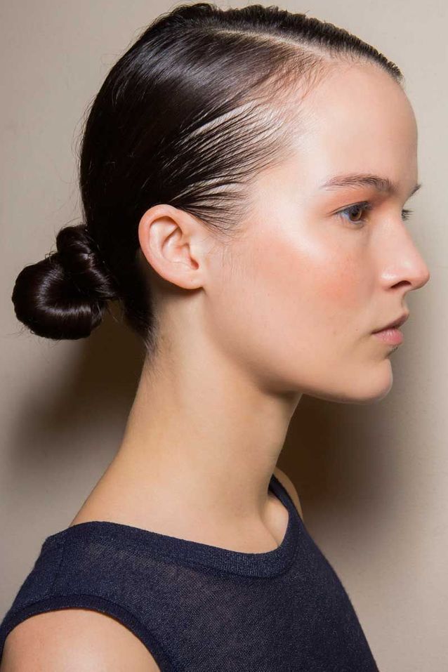 Sleek Low Bun On Fine Hair — Winter Date Night Hairstyles