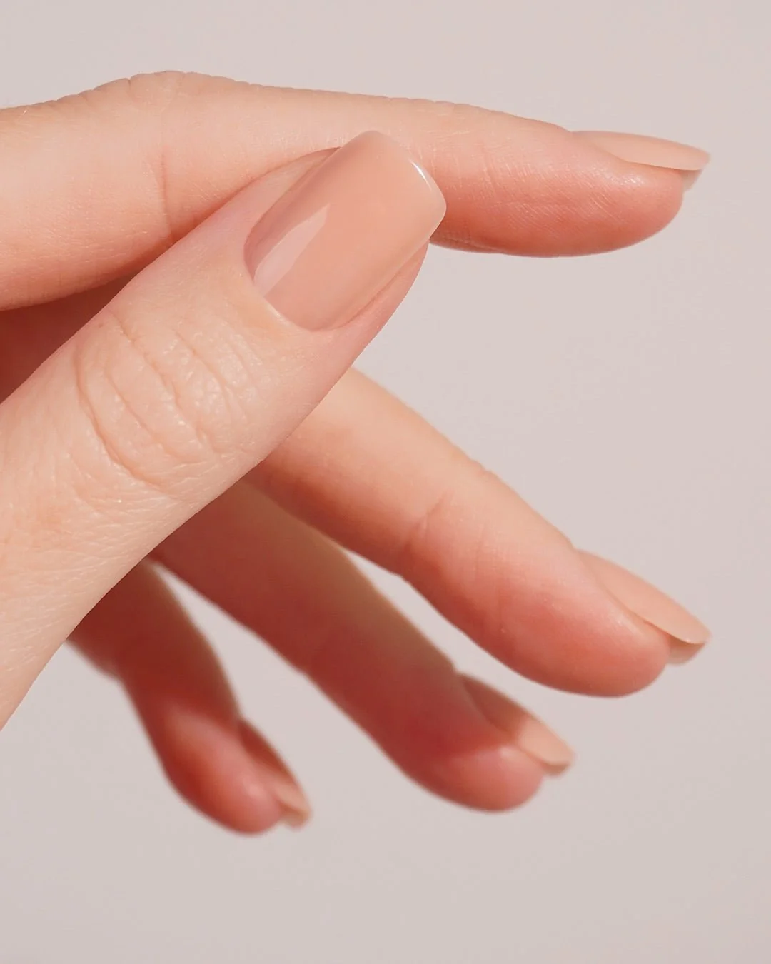 Opaque Light Beige Glossy Square Nails Opaque Light Beige Glossy Square Nails β Simple Short Winter Nails