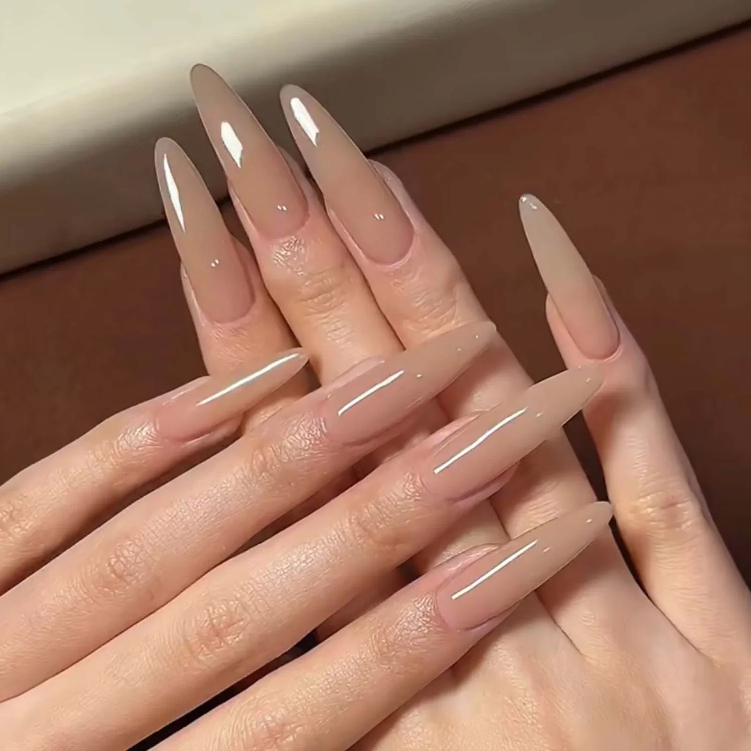 Dramatic Opaque Black Extra Long Stilettos Dramatic Opaque Black Extra Long Stilettos β New Years Stiletto Nails 2027