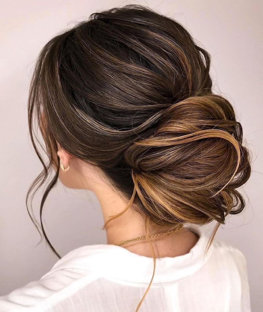 Loose Updo With Face-Framing Tendrils — Winter Hairstyles for Thick Hair