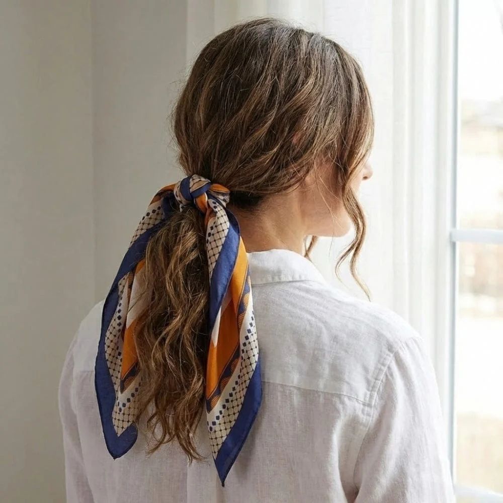Collarbone Visual Idea — Winter Hairstyles with Scarf