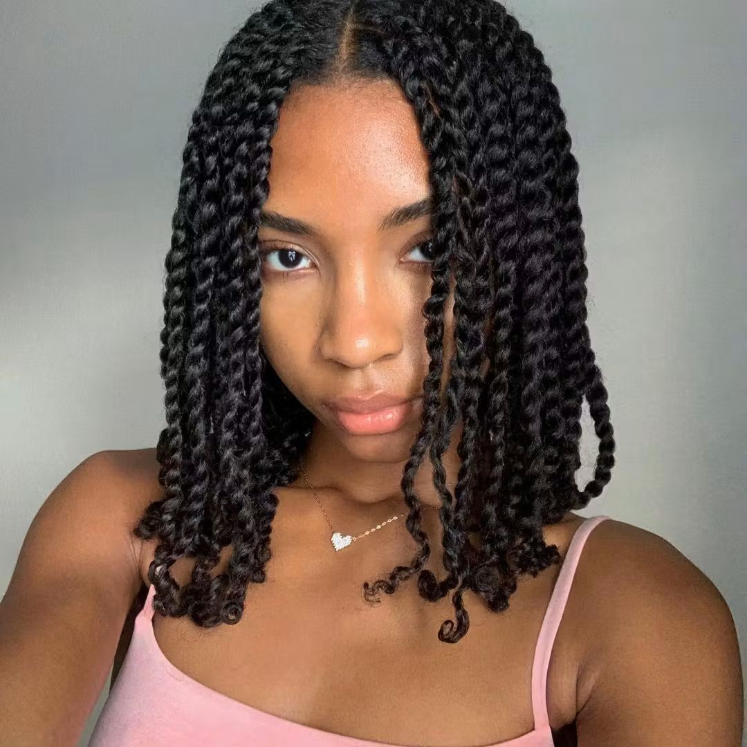 Collarbone Twist Braids Collarbone Twist Braids β Winter Twist Hairstyles