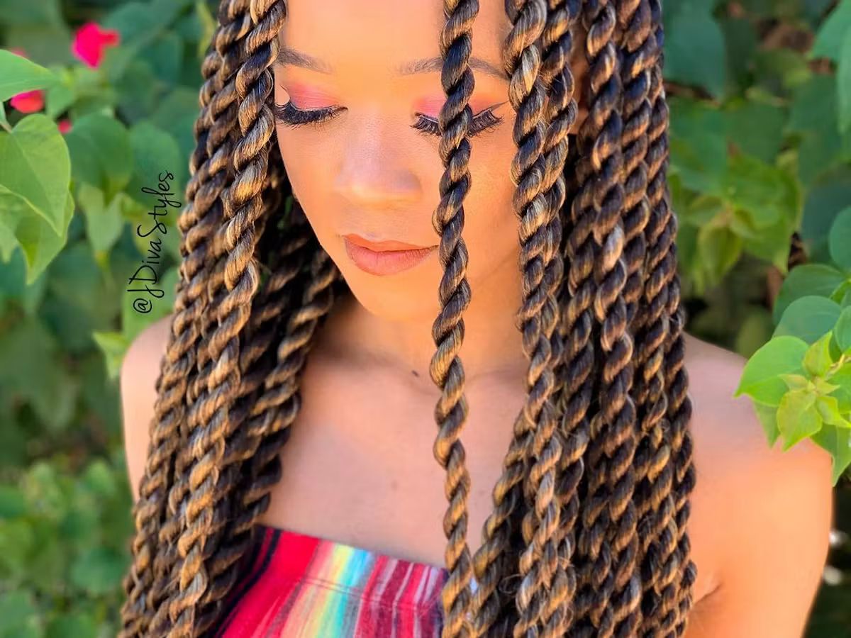 Mid-Back Senegalese Twists Mid-Back Senegalese Twists β Winter Twist Hairstyles