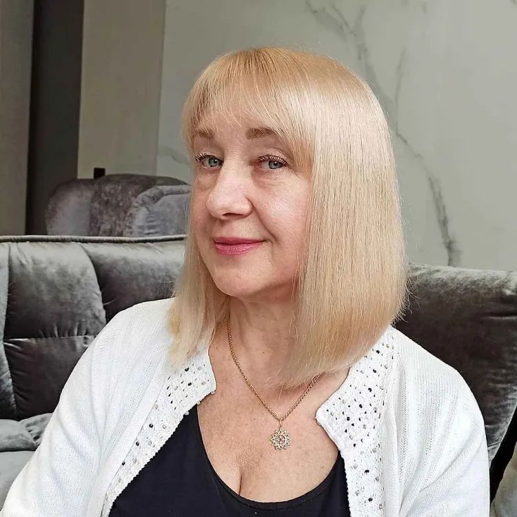 Chin Visual Idea — Winter Hairstyles for Women Over 70