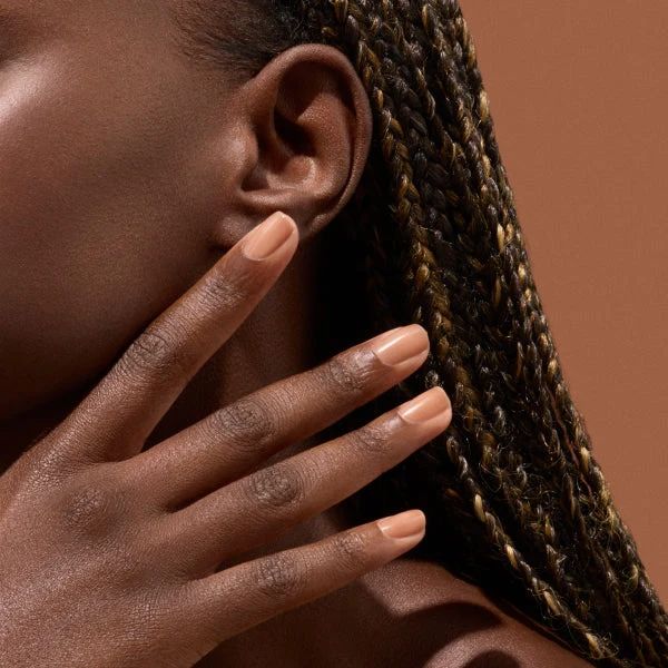 None Visual Idea — Winter Nail Colors for Brown Skin