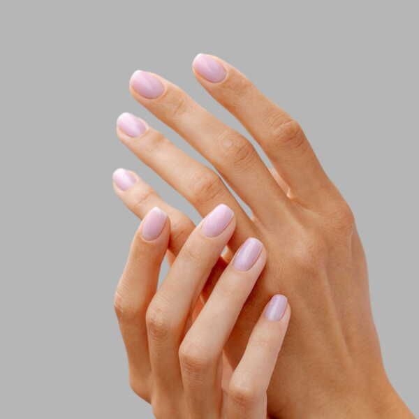 Solid Color Visual Idea Solid Color Visual Idea β Winter Lavender Nails