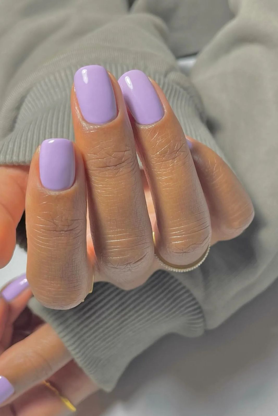 Winter Visual Idea Winter Visual Idea β Winter Lavender Nails