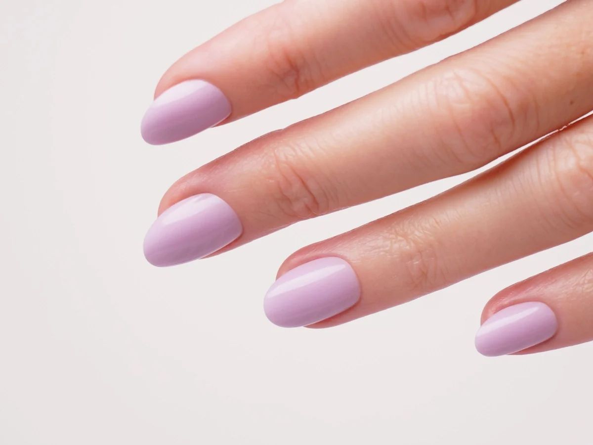Neutral Visual Idea Neutral Visual Idea β Winter Lavender Nails
