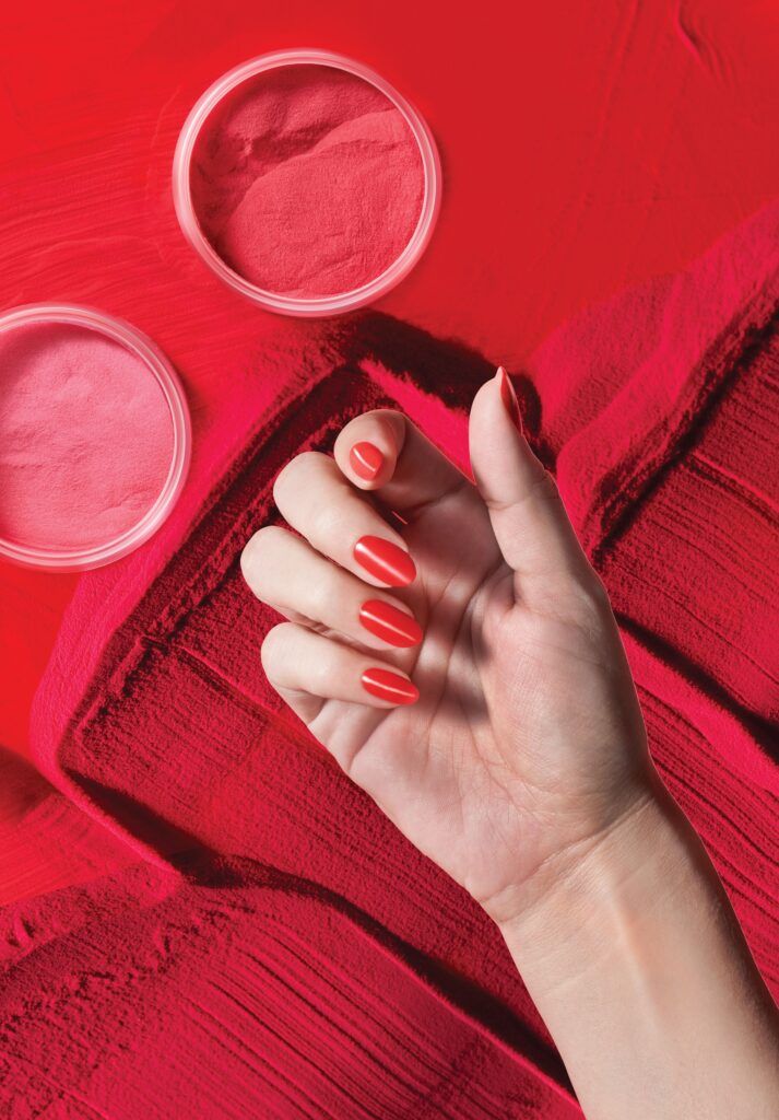Vibrant Opaque Red Celebration Vibrant Opaque Red Celebration β New Years Dip Powder Nails 2027