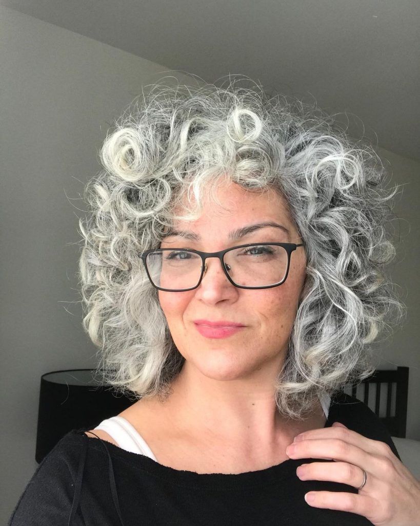 Textured Gray and Blonde Pixie — Winter Hairstyles for Gray Hair