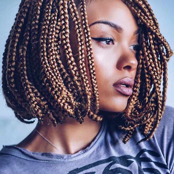 Chin Length Box Braid Bob Chin Length Box Braid Bob β Winter Braids for Black Women