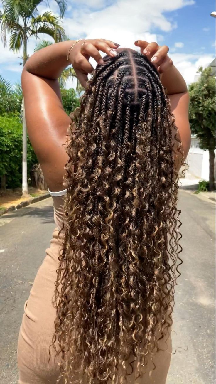 Braids With Curly Ends Visual Idea Braids With Curly Ends Visual Idea β Winter Braids for Black Women