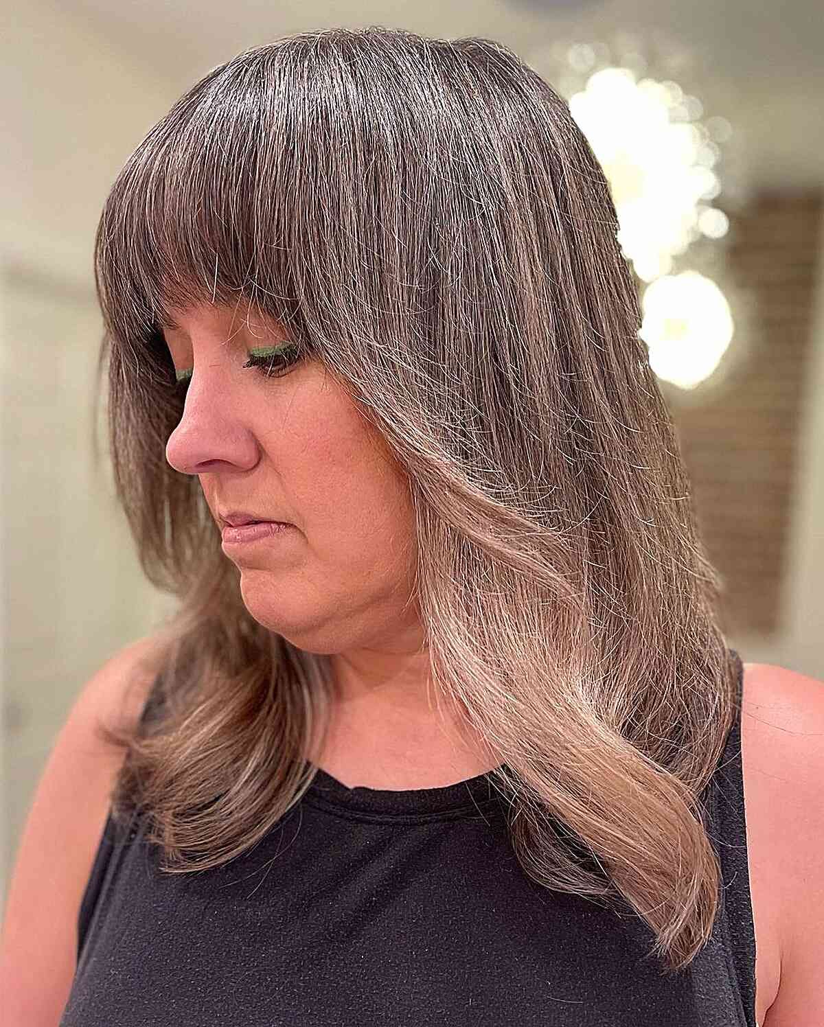 Collarbone Visual Idea Collarbone Visual Idea β Winter Hairstyles for Plus Size Women