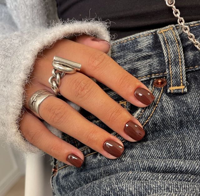 Solid Color Visual Idea Solid Color Visual Idea β Winter Work Nails