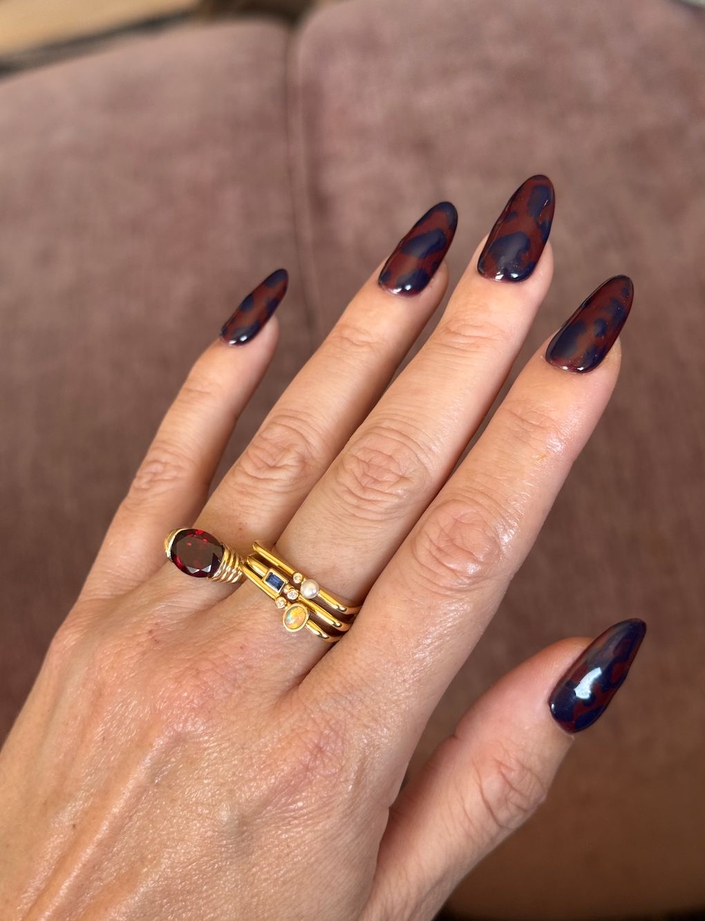 Tortoiseshell Pattern Visual Idea Tortoiseshell Pattern Visual Idea β Old Money Winter Nails