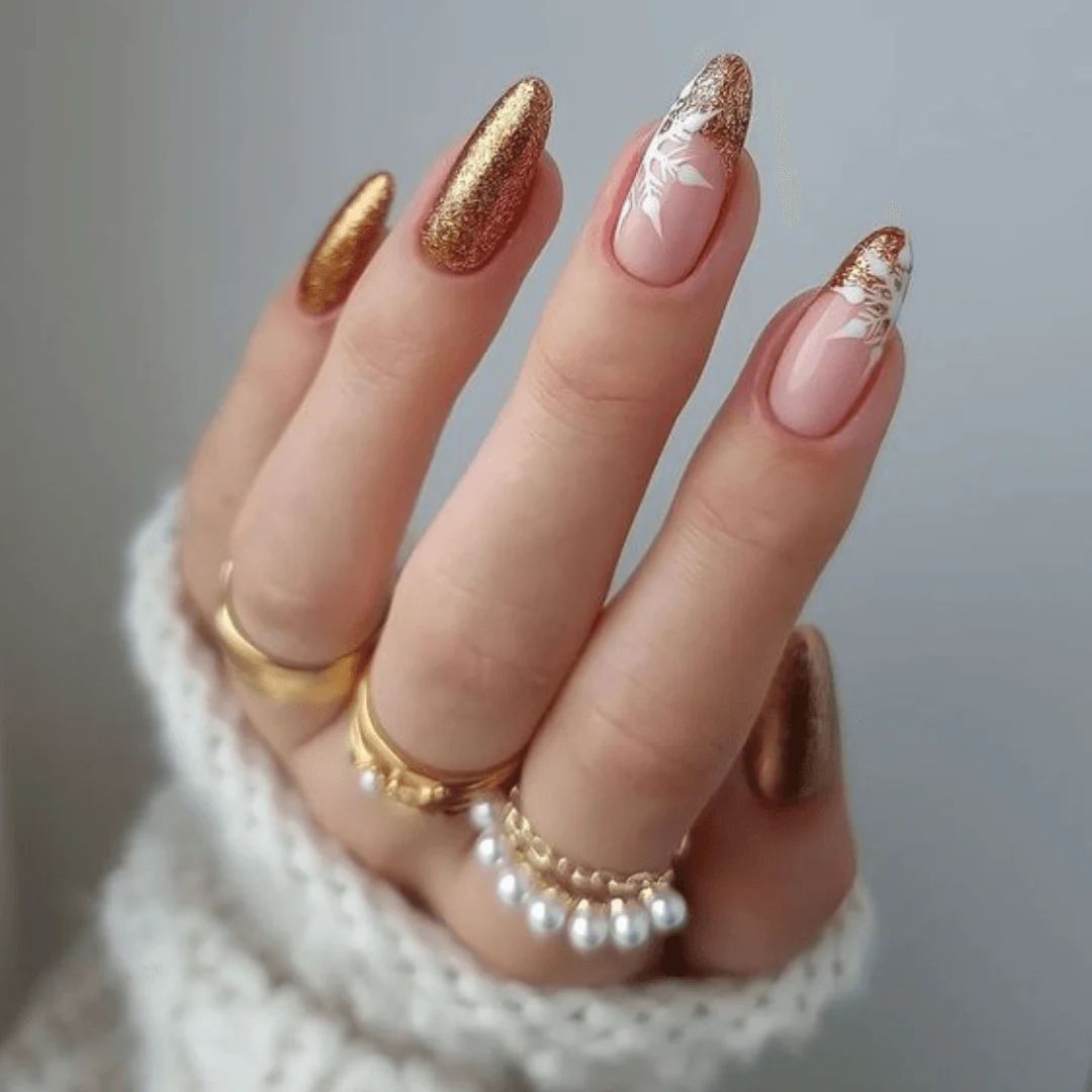 Christmas Winter Visual Idea — Christmas Almond Nails 2026